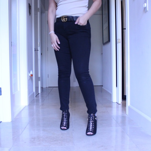 High wide heel with laces - Picture 3 of 5